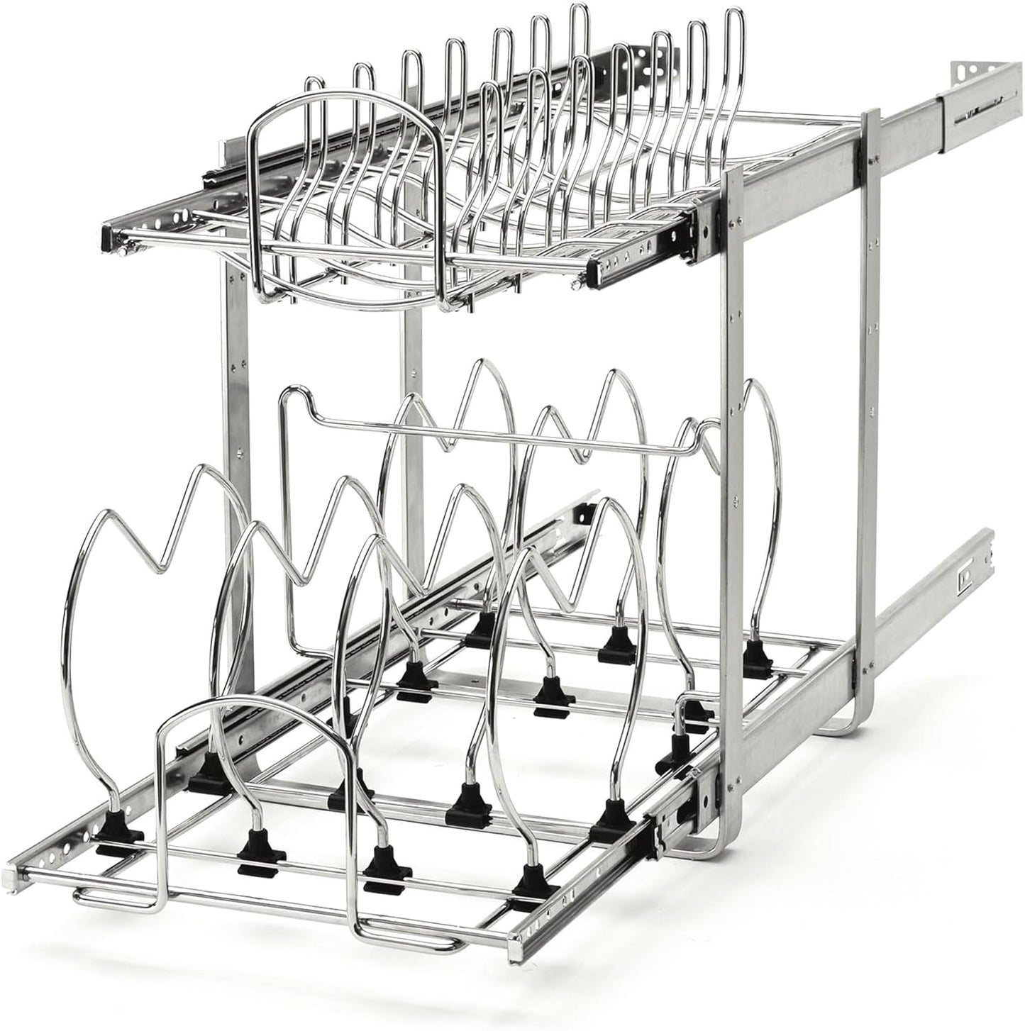 Rev-A-Shelf 2-Tier Kitchen Cabinet Organizer for Pots and Pans