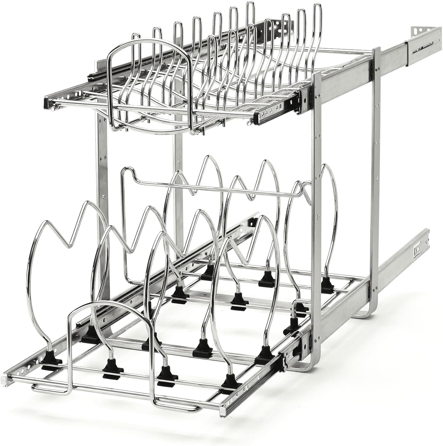 Rev-A-Shelf 2-Tier Kitchen Cabinet Organizer for Pots and Pans