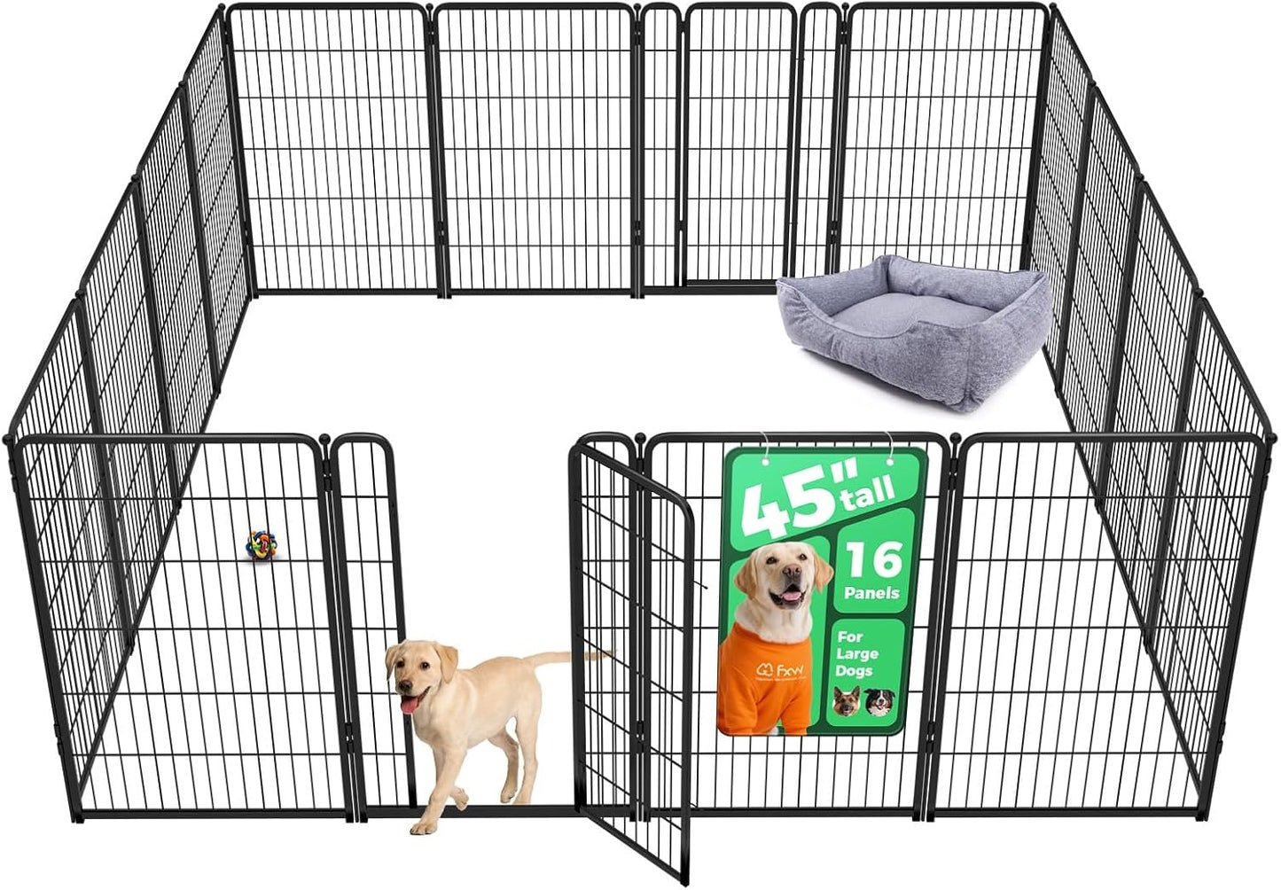 FXW Homeplus Unleashed Indoor Dog Playpen for Large Dogs