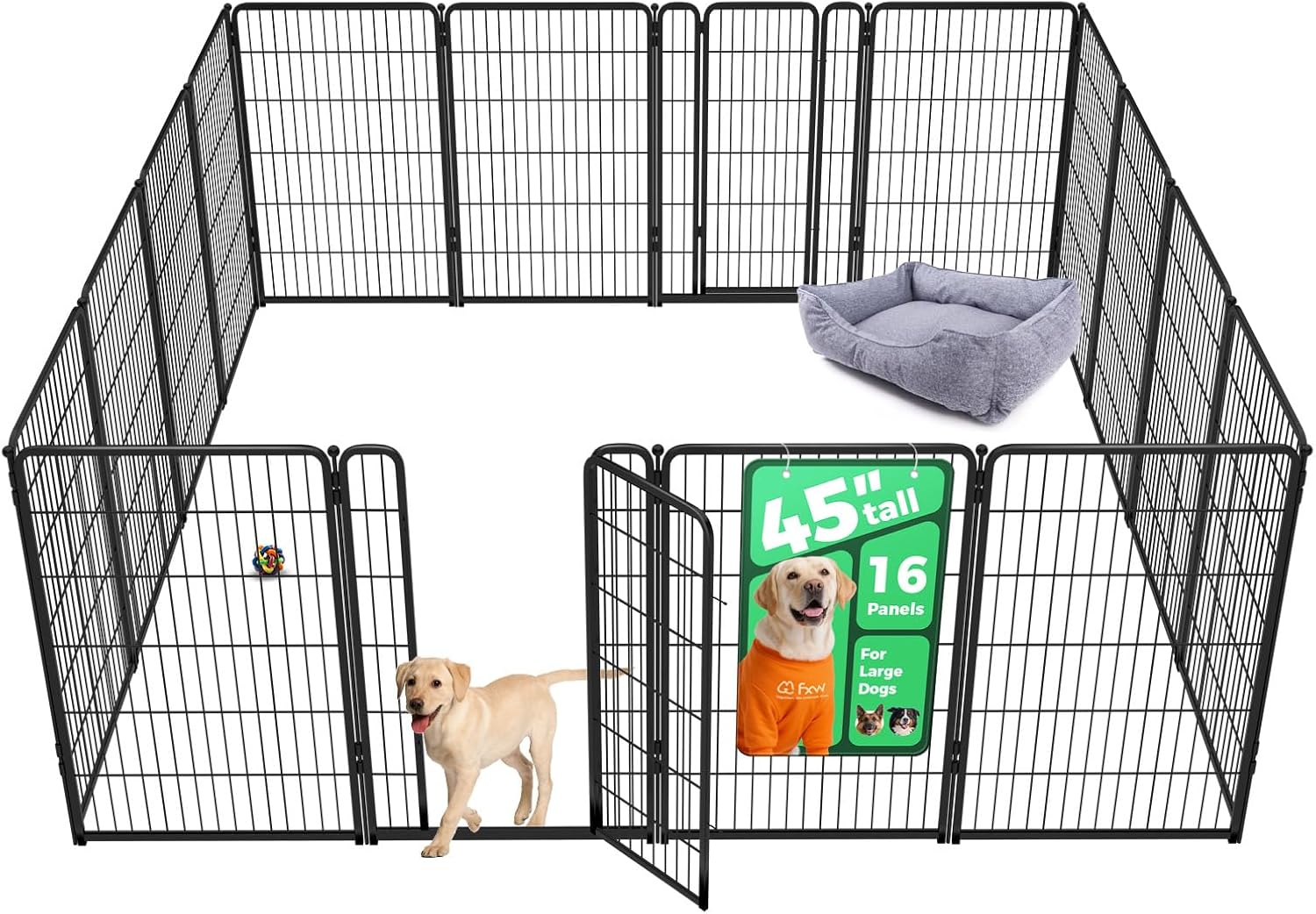 FXW Homeplus Unleashed Indoor Dog Playpen for Large Dogs