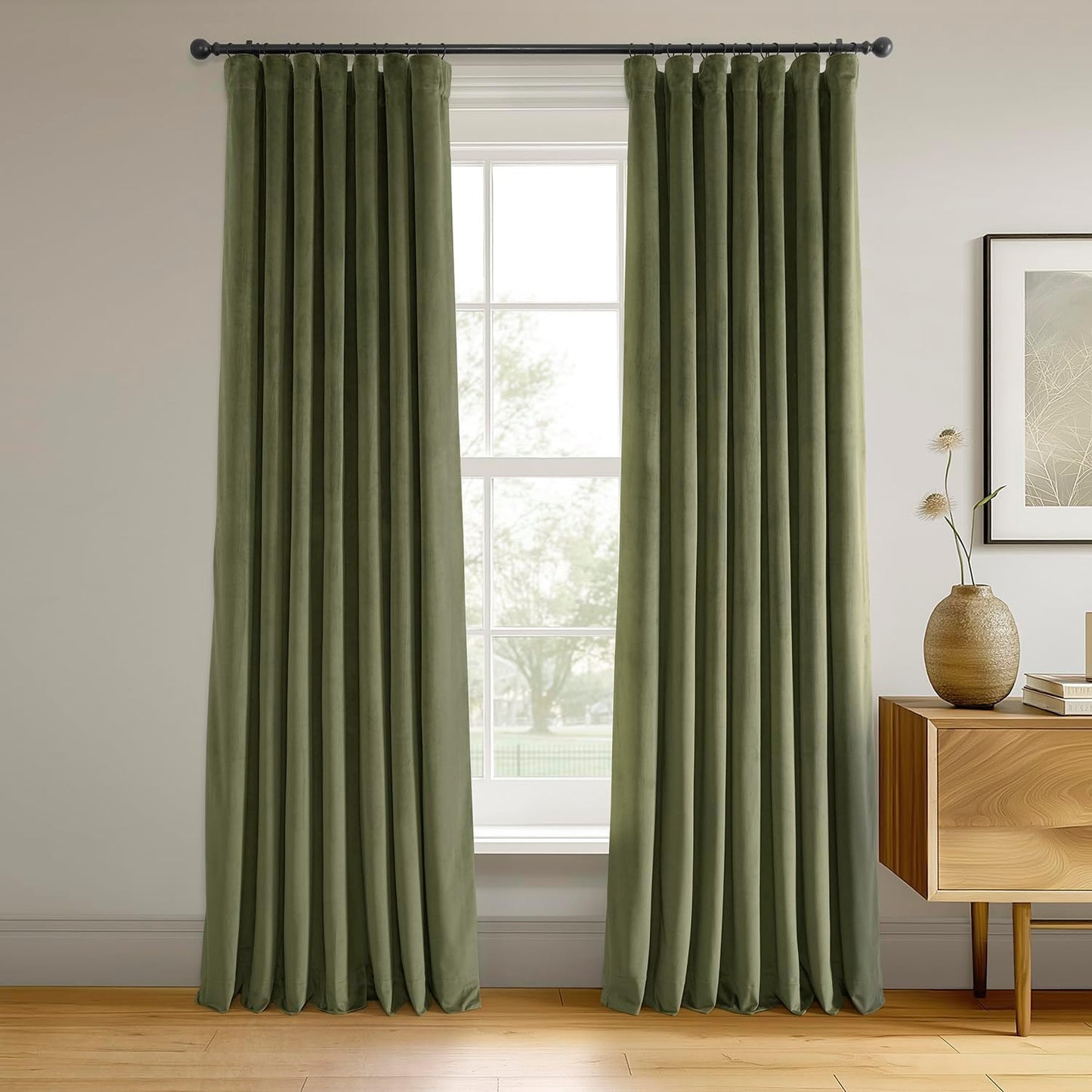 HPD Half Price Drapes Velvet Thermal Blackout Curtains 84 Inch