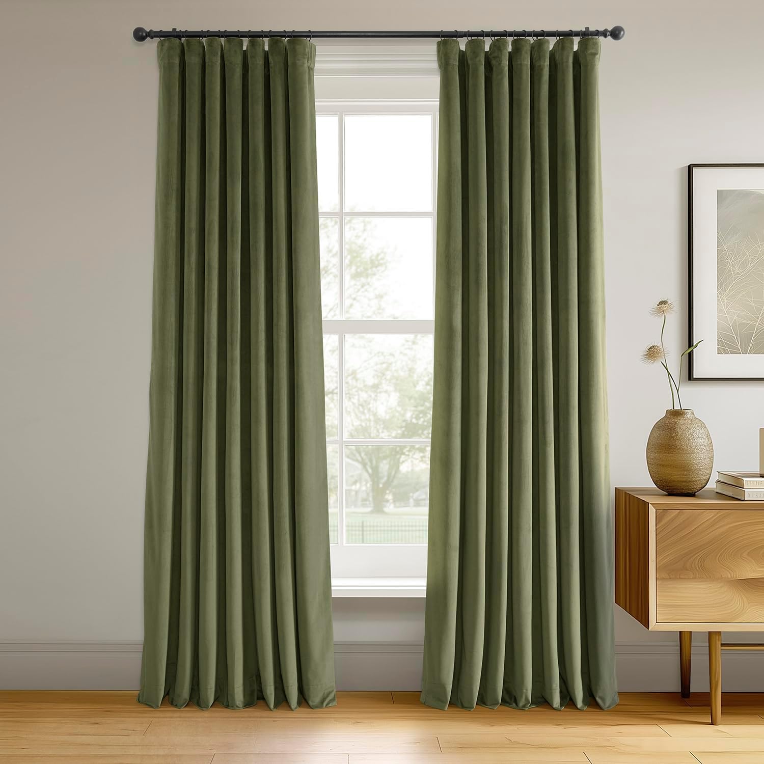 HPD Half Price Drapes Velvet Thermal Blackout Curtains 84 Inch