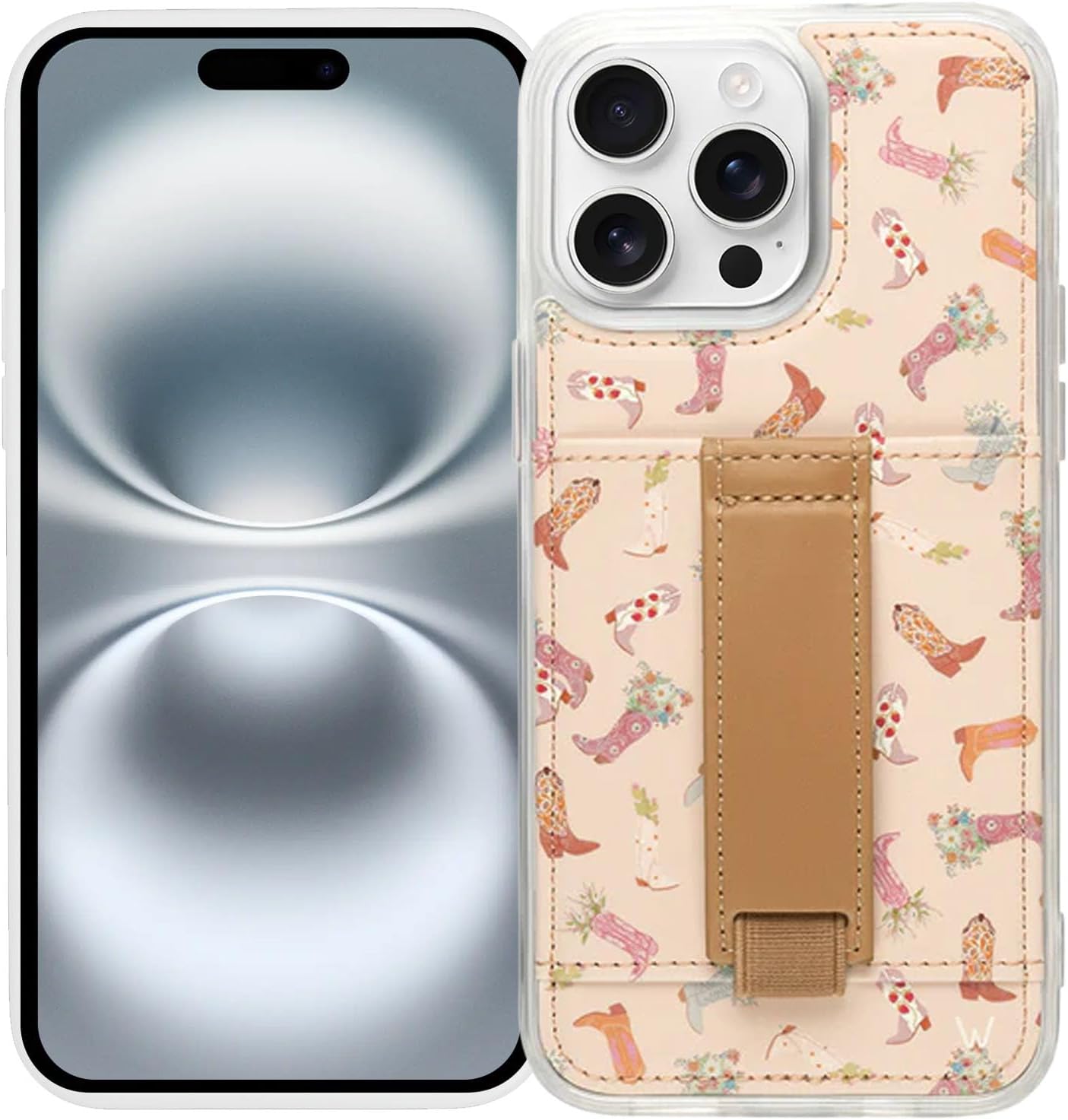 Aesthetic Wallet Phone Case for iPhone 16 Pro Max - Trendy Design