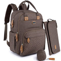 Diaper Bag Backpack Large Brown - Unisex Travel Changing Pack