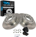 TRQ Rear Brake Pad & Rotor Kit Compatible with VW/Audi - Reliable Fit