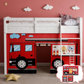 Enhance Imagination with Cartoon Loft Bed Curtains