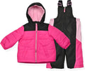 Arctic Quest Little Girls Bib Snow Pants and Ski Jacket - Warm dry