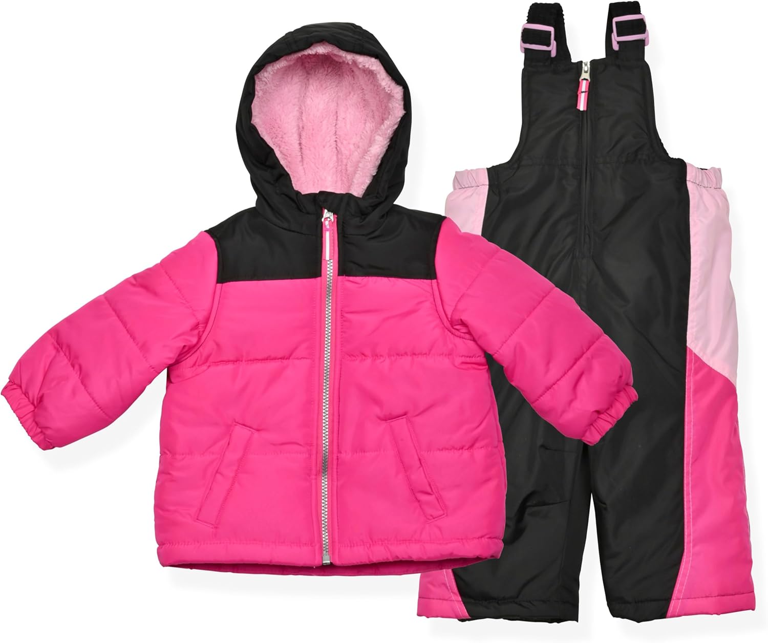 Arctic Quest Little Girls Bib Snow Pants and Ski Jacket Set