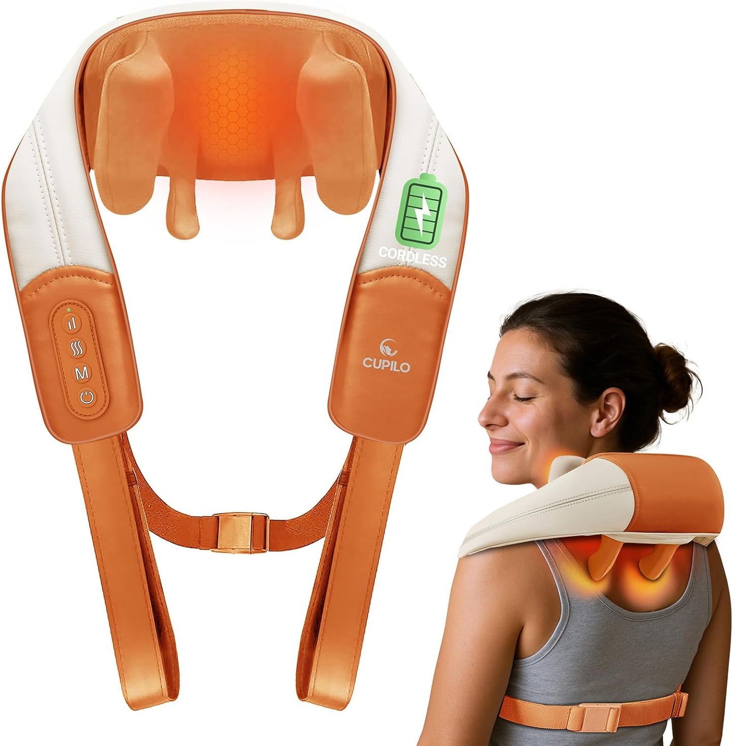 Shiatsu Neck Massager with Heat for Pain Relief and Relaxation