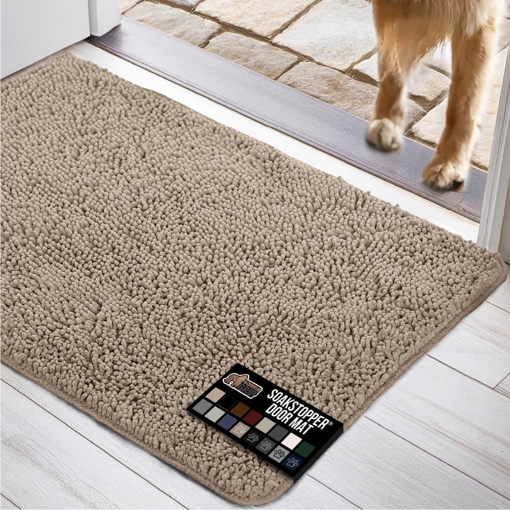GORILLA GRIP Dog Doormat for Muddy Paws, 60x36 Rug