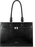 BOSTANTEN Leather Briefcase for Women 15.6 in Laptop Bag - Vintage
