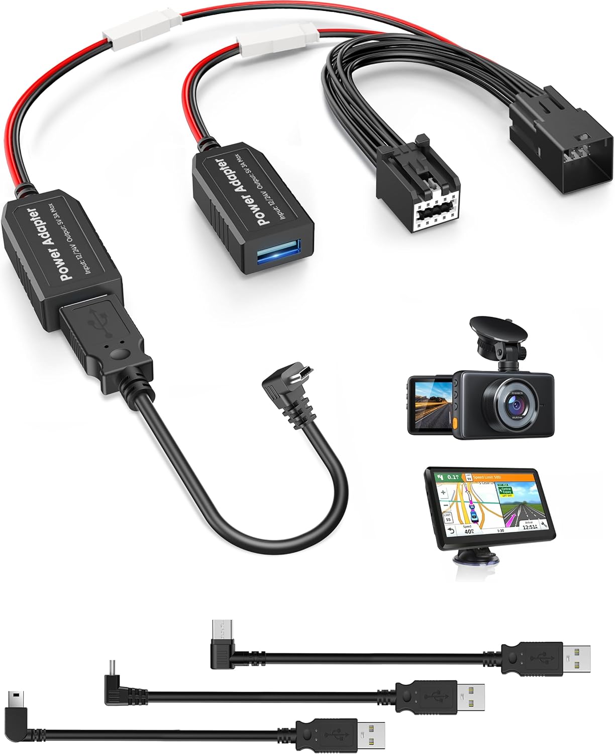 Dash Cam Power Adapter for Chevy GMC Cadillac Buick Models