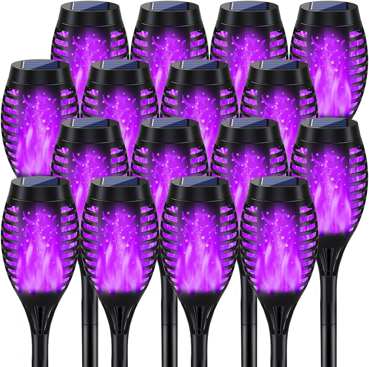 MIUSIKIT 16Pack Solar Halloween Lights for Spooky Decor