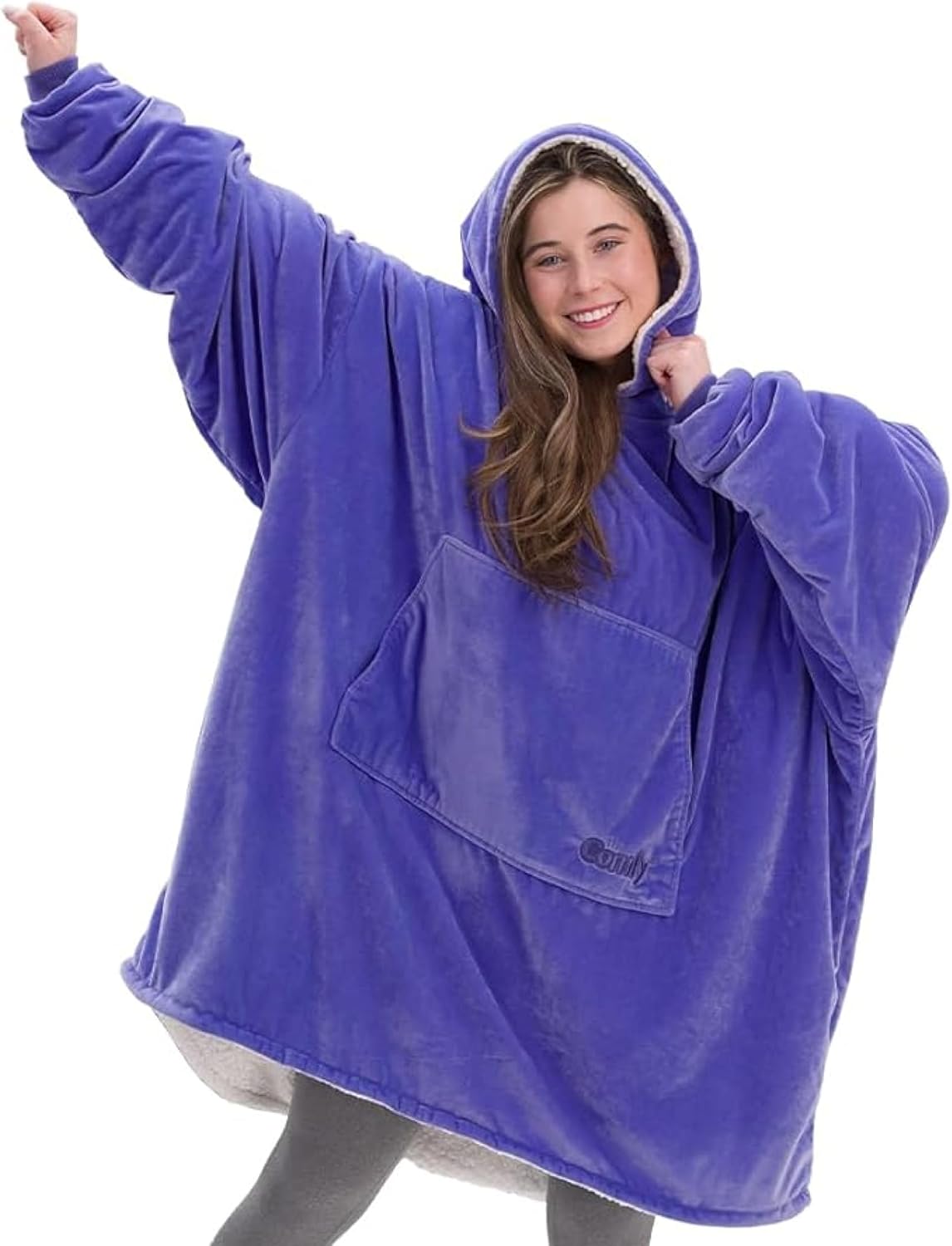 The Comfy Original Sherpa Lined Wearable Blanket for All