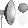 NEEWER 21.6 in Metal Beauty Dish Bowens Mount Reflector - Soft