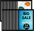 Magnetic Sign Holder 8.5x11 Frame - Clear Frosted Magnetic Document