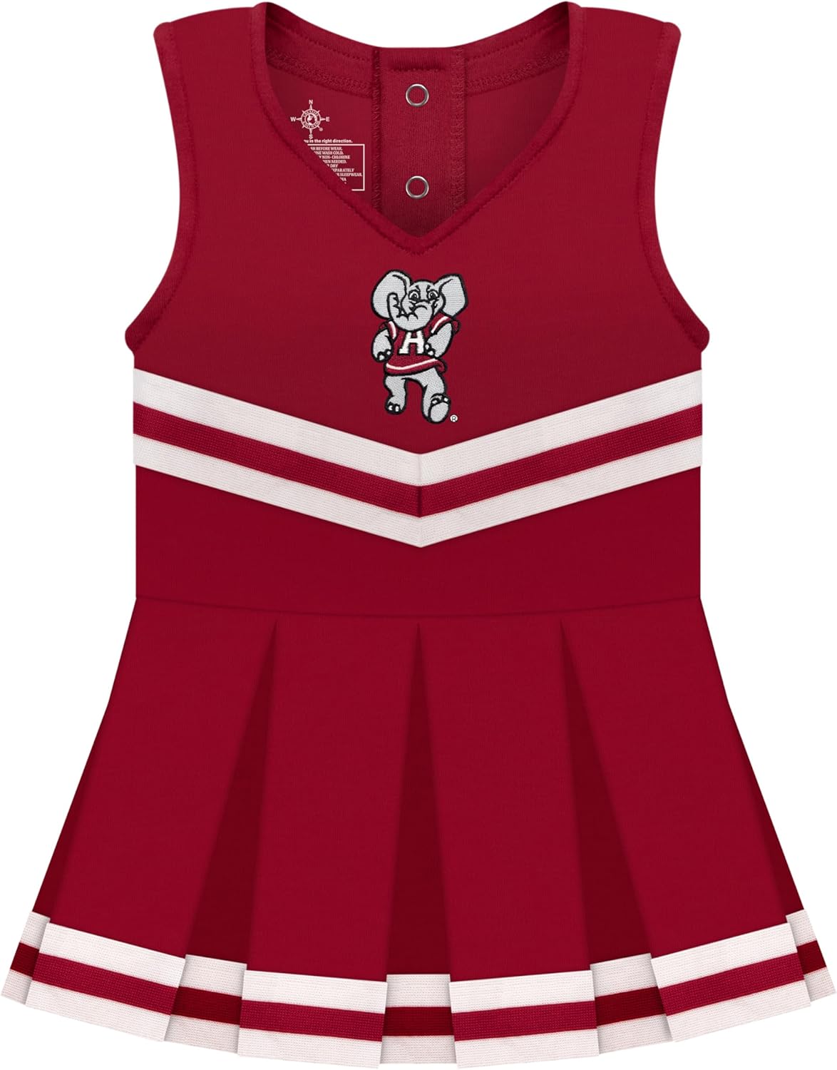 College Baby NCAA Cheerleader Bodysuit Dress for Baby Girls