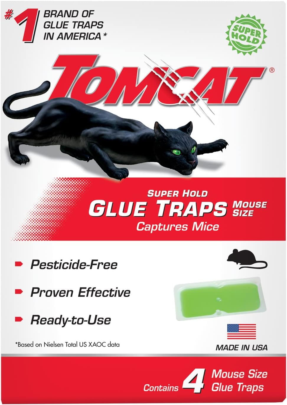 Tomcat Super Hold Glue Traps - Catch pests easily!