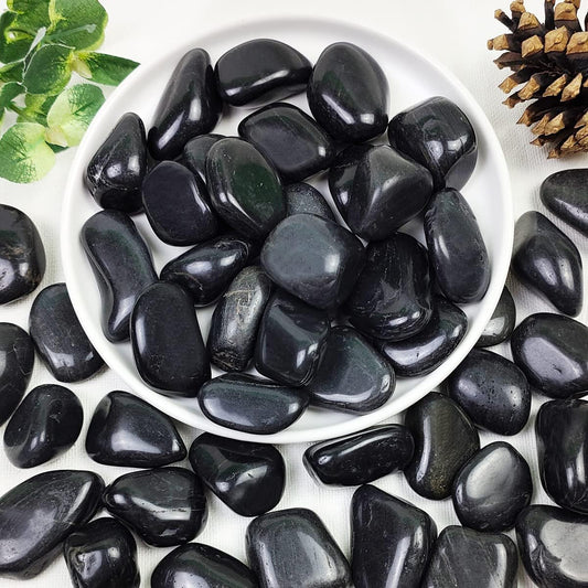 40lbs Black Pebbles for Landscaping and Decorative Uses