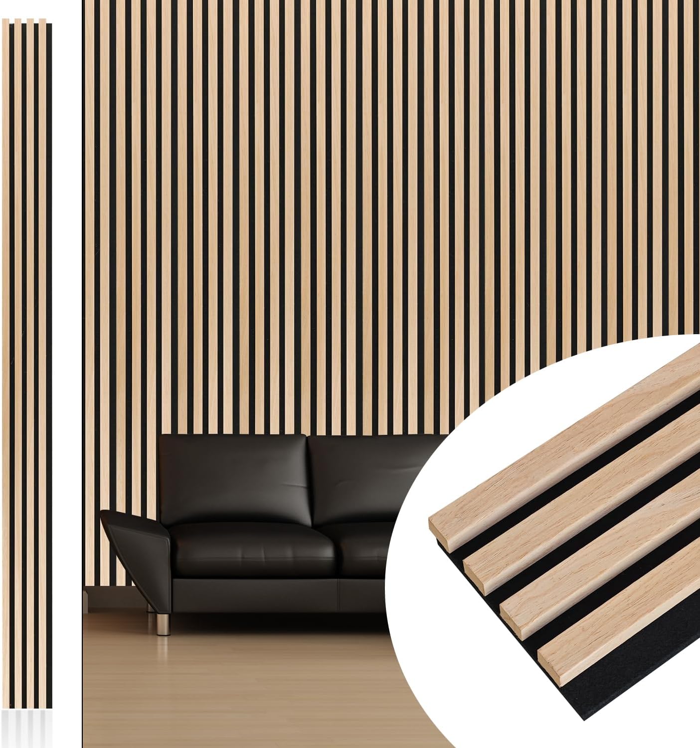 NeatiEase Wood Wall Panels for Acoustic Soundproofing and Decor
