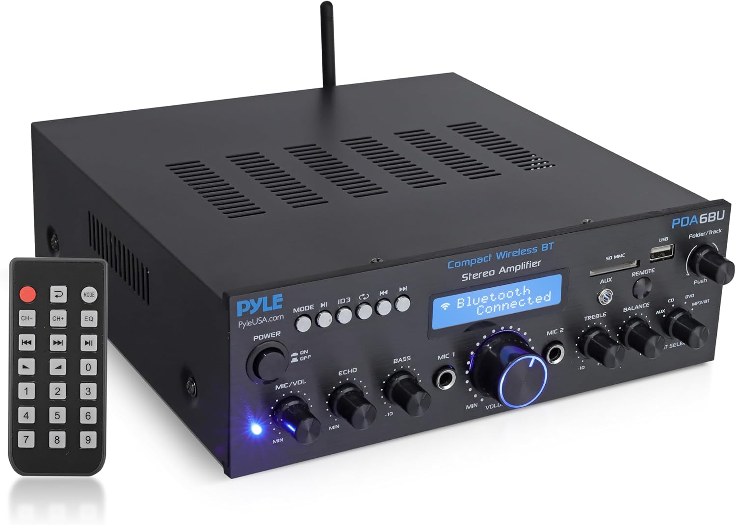Pyle Wireless Bluetooth Power Amplifier System for Home Theater