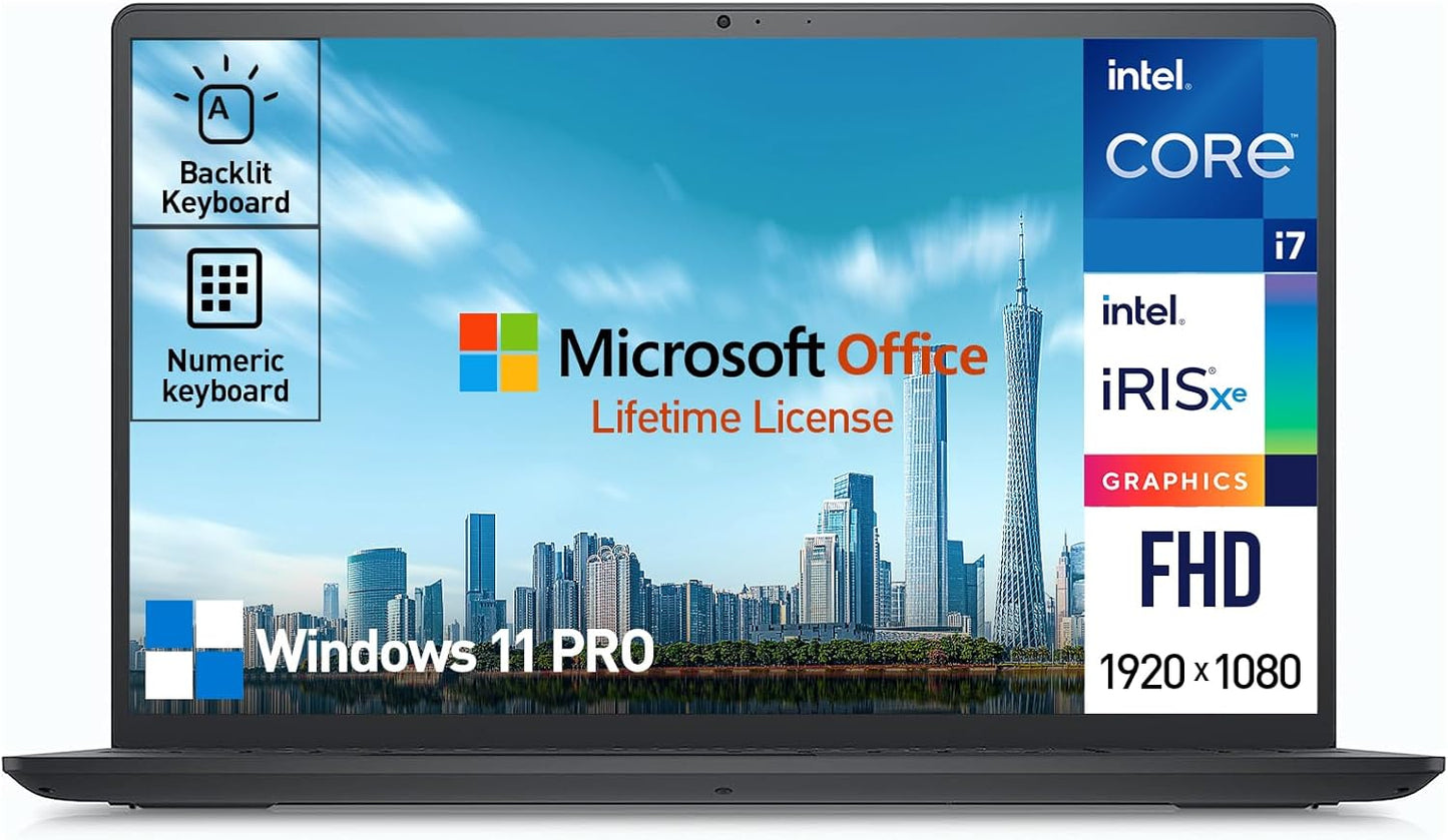 Dell Inspiron 15 3520 Laptop with Intel i7 and 64GB RAM