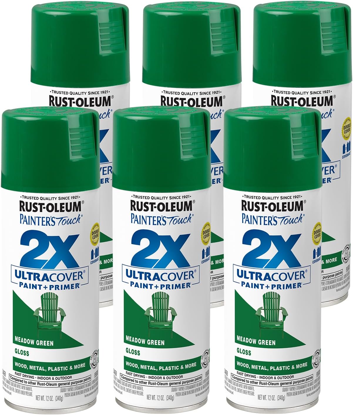 Rust-Oleum Painter's Touch 2X Ultra Cover Spray Paint 6 Pack