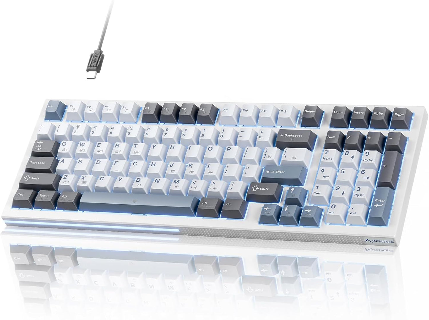 K98SE Mechanical Gaming Keyboard: Compact 96% Layout & LED Backlight