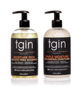 tgin Moisturizing Shampoo & Conditioner Duo - Hydrating Care for Curly