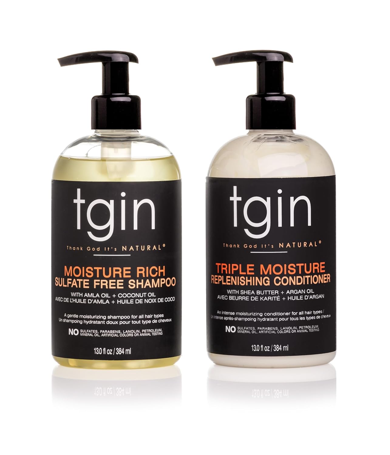 tgin Moisturizing Shampoo & Conditioner Duo for Healthy Hair