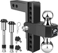 Adjustable Drop Hitch 2-Inch Receiver - 8in Drop/Rise, Heavy Duty
