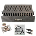 Neat Patch 2U Cable Management Kit - 24 CAT6 Patch Cables Included