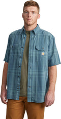 Carhartt Men's Midweight Plaid Shirt for Relaxed Summer Style