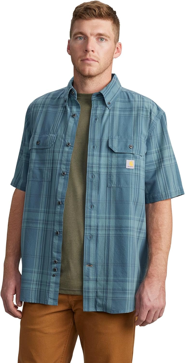 Carhartt Men's Loose Fit Midweight Short-Sleeve Plaid Shirt Review