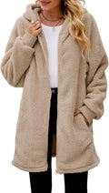 ReachMe Womens Fleece Zip Up Jacket Oversized Sherpa (Style GS99)