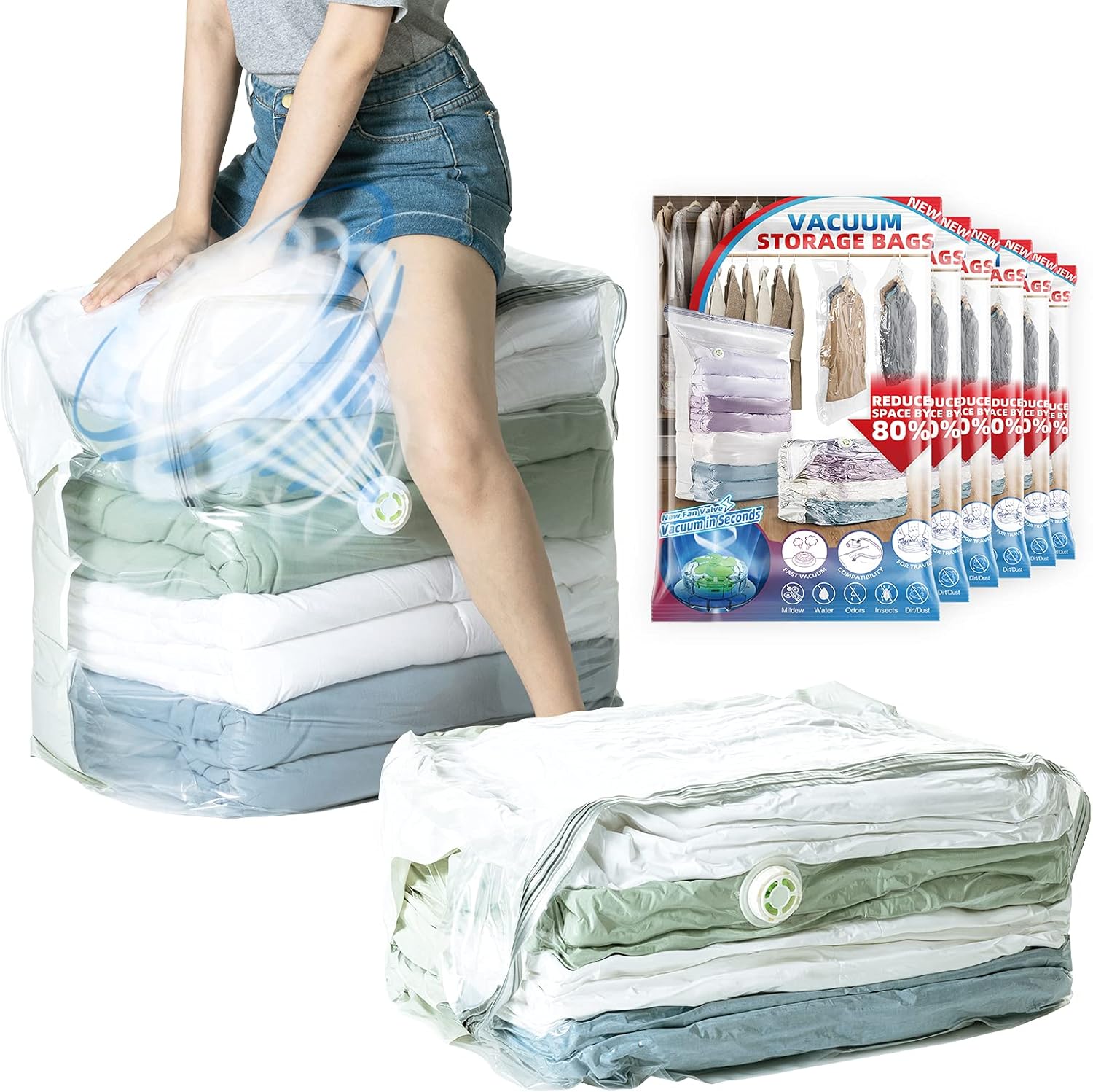 Extra Large Vacuum Storage Bags for Comforters and Bedding