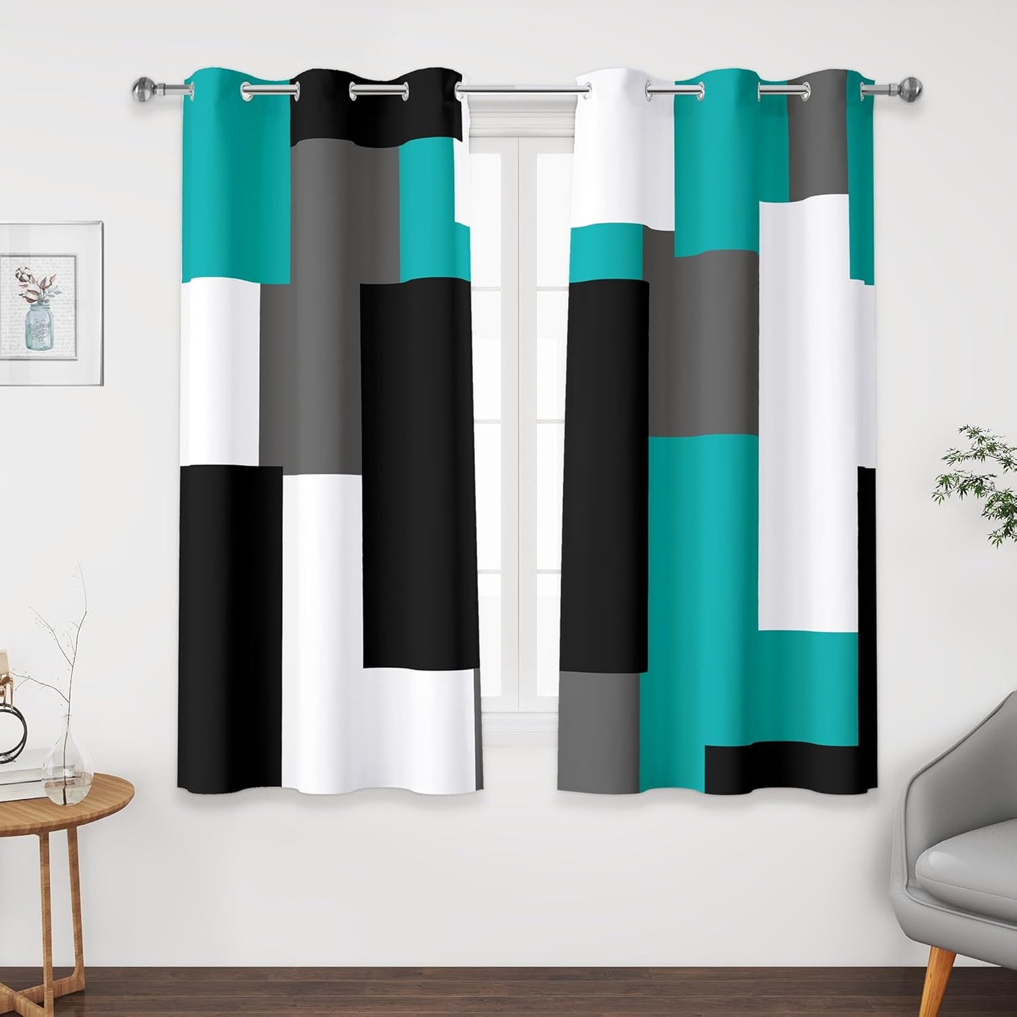 Teal 100% Blackout Curtains for Modern Home Decor Needs