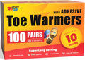 Toe Warmers for Up to 10 Hours of Heat - Ultra Thin & Easy