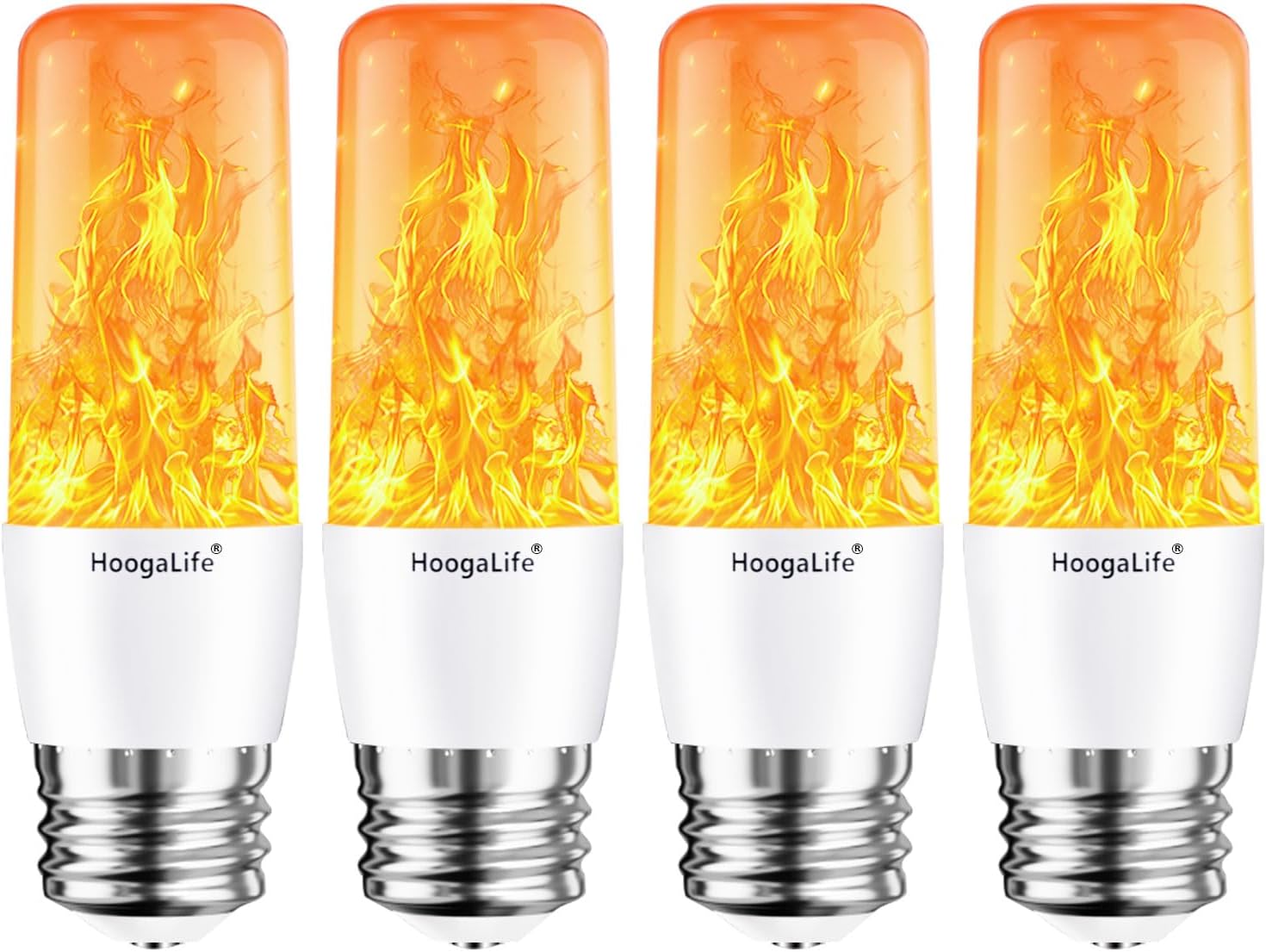 HoogaLife Flame Light Bulbs for Realistic Candle Fire Effect