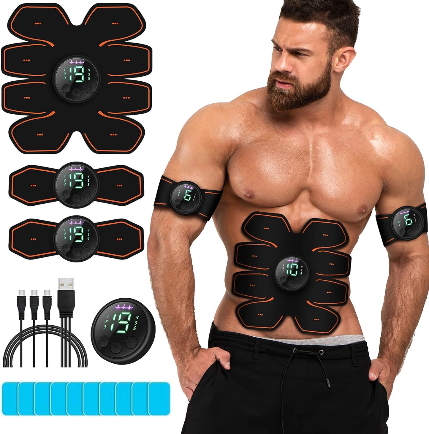 Rechargeable ABS Stimulator for Full-Body Strength