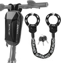 Scooter Lock Anti Theft Chain with Waterproof Hard Case Bag - Heavy