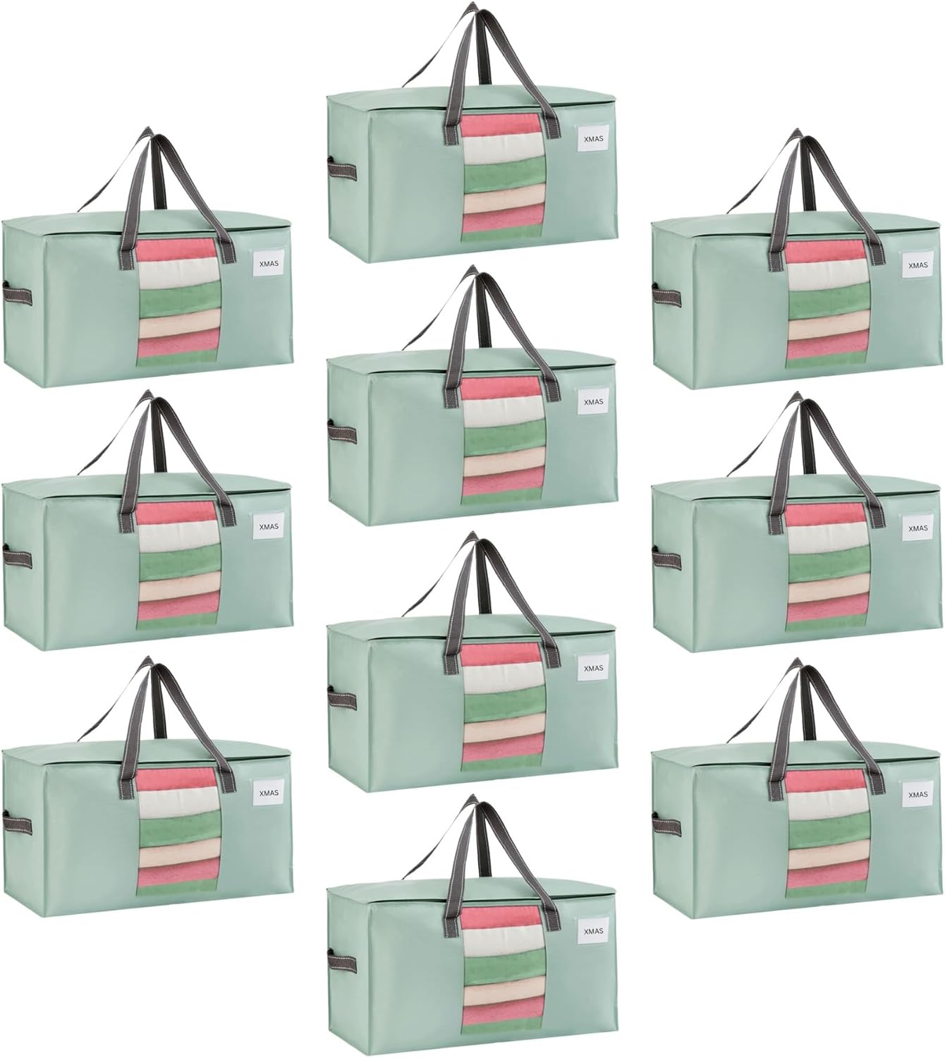 VENO 10 Pack Moving Bags for Comforter and Blanket Storage