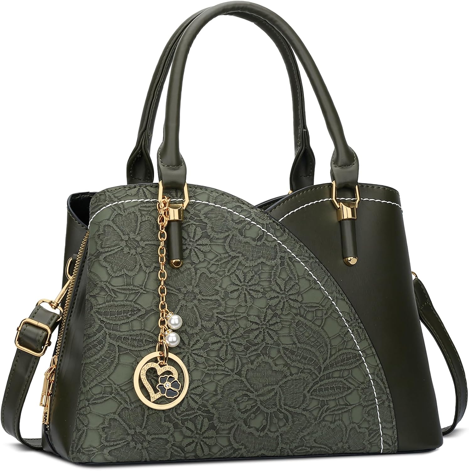 KKXIU Triple Compartments Handbags for Women Fashion Style