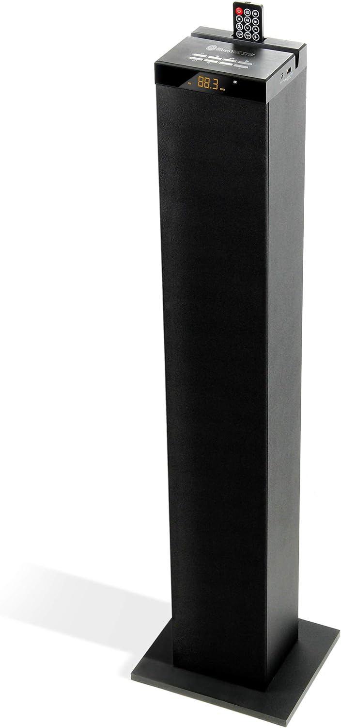 GOgroove Bluetooth Tower Speaker with Subwoofer for Home Audio