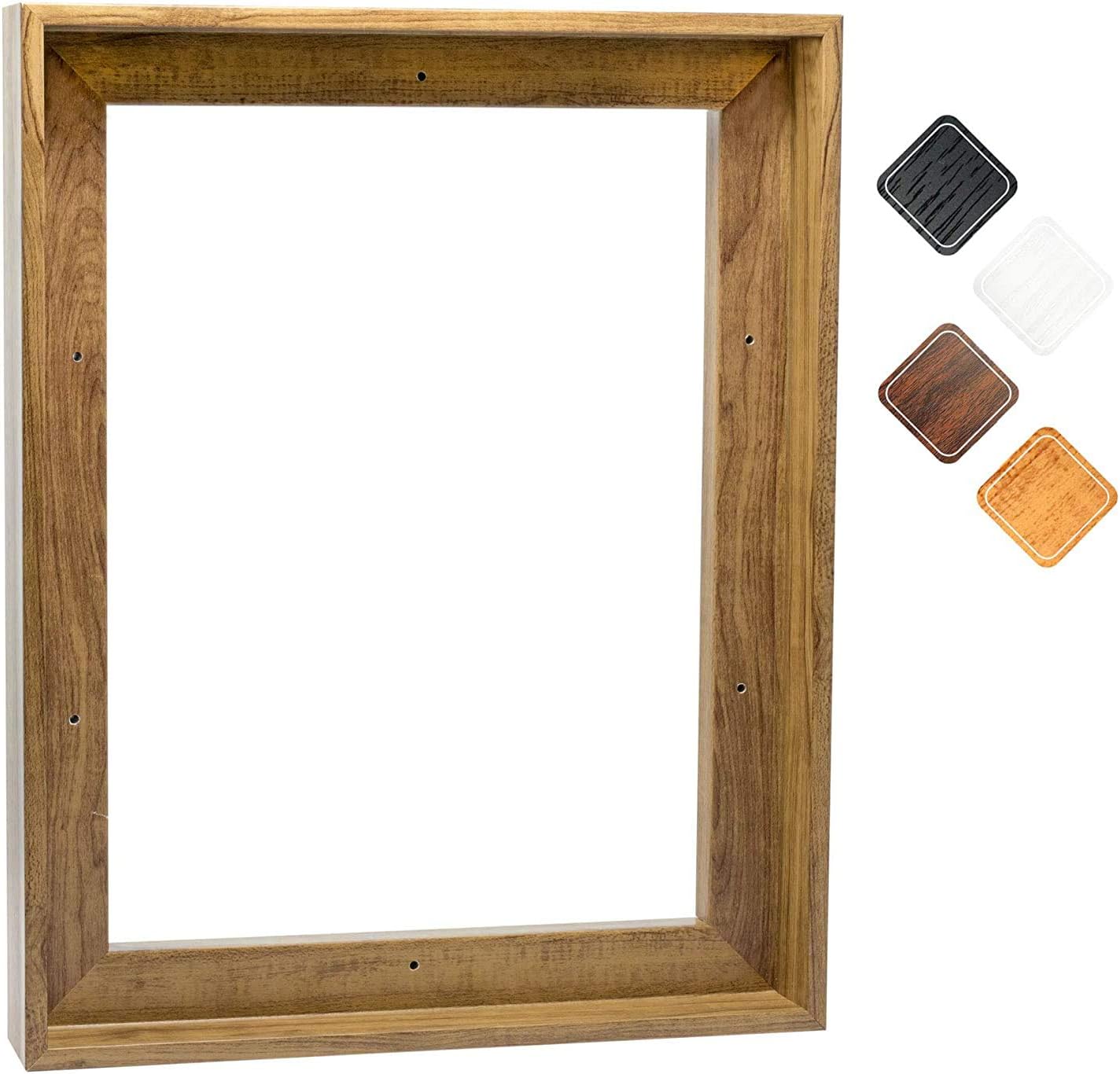 Canvas Floating Frame for Art Display, Light Brown 18x28 Size