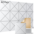 Sonicism 22 Pack X-Lined Acoustic Panels - High NRC Sound Absorption