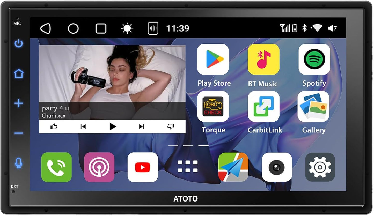 ATOTO S8 Android Double Din Car Stereo with Wireless CarPlay