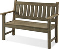 Outdoor Bench 2-Person Garden Bench - Durable Poly Lumber Seating
