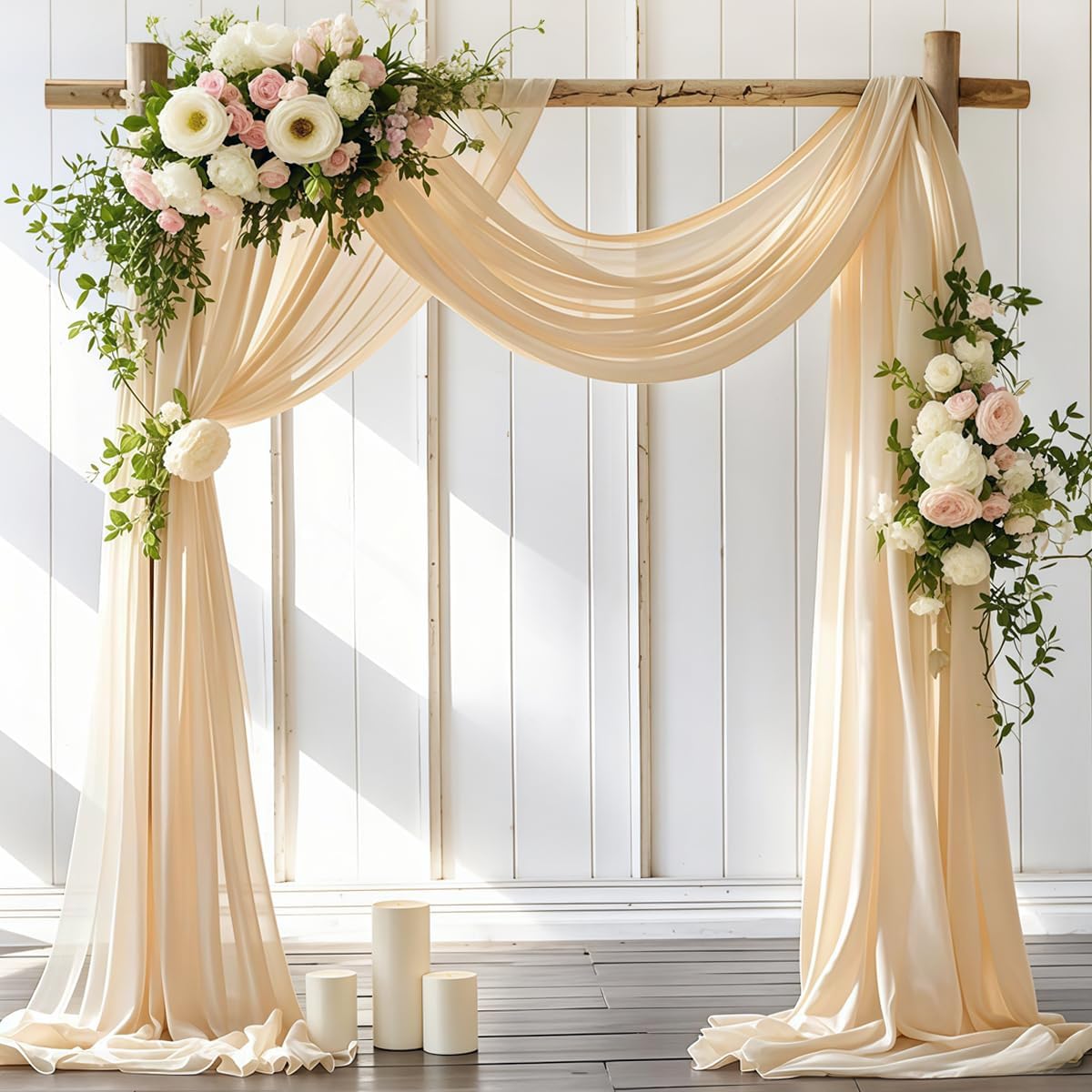 Wedding Arch Draping Fabric for Elegant Outdoor Celebrations