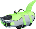 Dog Life Jacket Ripstop Shark Safety Vest - High Buoyancy